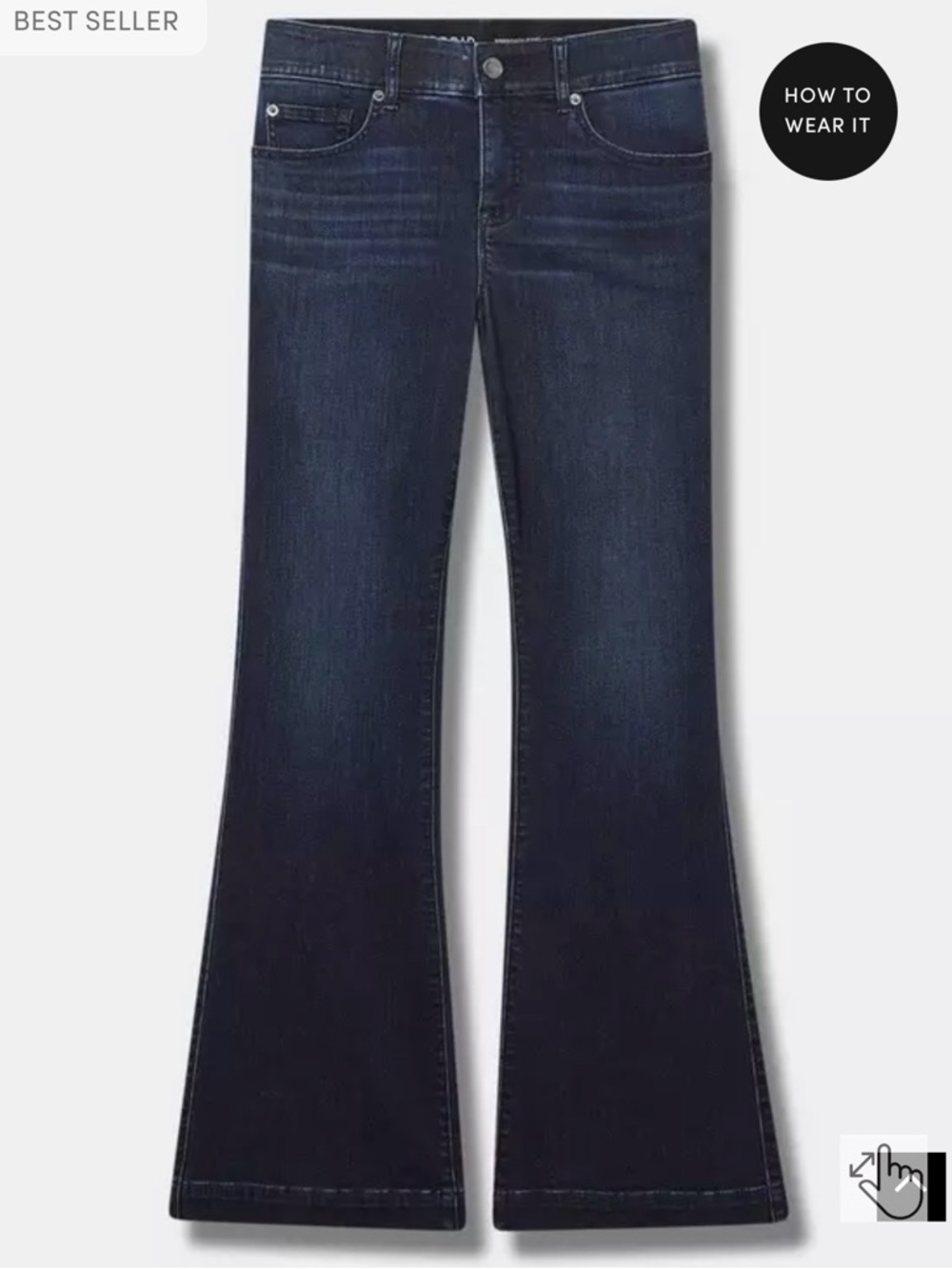 NEW WITH TAGS” + “EXTRA SHORT (27”)” + “BOMBSHELL FLARE